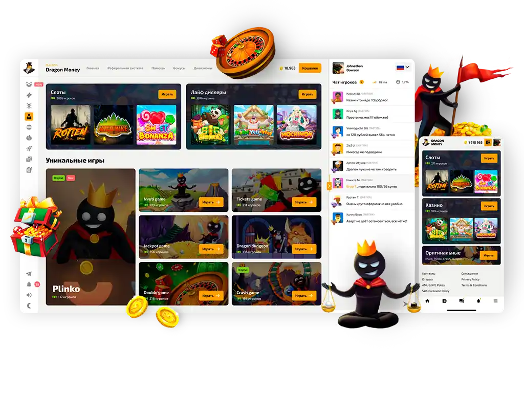 Казино Dragon Money: лицензионные слоты, кэшбэк и поддержка 24/7